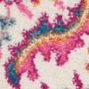 5' X 7' Light Gray And Pink Medallion Area Rug