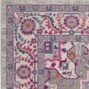 7' X 10' Light Gray And Pink Medallion Area Rug