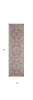 6' Teal And Ivory Medallion Distressed Runner Rug