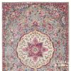 4' X 6' Gray And Ivory Medallion Area Rug