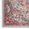 4' X 6' Gray And Ivory Medallion Area Rug