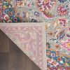 8' X 10' Gray And Ivory Medallion Area Rug