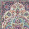 2' X 3' Ivory And Blue Medallion Area Rug