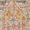 2' X 3' Yellow And Ivory Medallion Area Rug