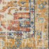 7' X 10' Yellow And Ivory Medallion Area Rug