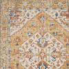 7' X 10' Yellow And Ivory Medallion Area Rug