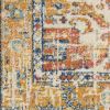 8' X 10' Yellow And Ivory Medallion Area Rug