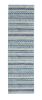 8' Navy Blue And Ivory Southwestern Runner Rug