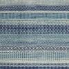 4' X 6' Navy Blue And Ivory Southwestern Area Rug