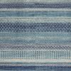 5' X 7' Navy Blue And Ivory Southwestern Area Rug