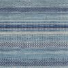 8' X 10' Navy Blue And Ivory Southwestern Area Rug