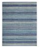 8' X 10' Navy Blue And Ivory Southwestern Area Rug