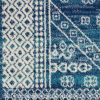 2' X 3' Navy Blue And Ivory Tribal Area Rug