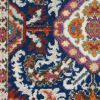 8' X 10' Blue And Ivory Oriental Area Rug