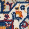 8' X 10' Blue And Ivory Medallion Distressed Area Rug