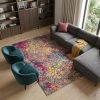 8' X 10' Yellow And Gray Abstract Area Rug