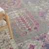 7' X 10' Gray And Ivory Abstract Distressed Area Rug