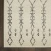 5' X 7' Gray And Ivory Geometric Distressed Area Rug
