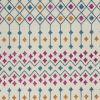 5' X 7' Ivory And Blue Geometric Area Rug