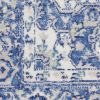 4' X 6' Blue And Gray Medallion Area Rug