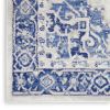 6' X 9' Ivory And Blue Floral Area Rug