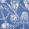 4' X 6' Blue And Ivory Floral Vines Distressed Area Rug