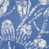 5' X 7' Blue And Ivory Floral Vines Distressed Area Rug