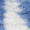 5' X 7' Blue And Ivory Floral Vines Distressed Area Rug