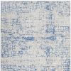 4' X 6' Blue And Gray Geometric Area Rug
