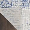 5' X 7' Blue And Gray Geometric Area Rug