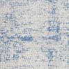 5' X 7' Blue And Gray Geometric Area Rug