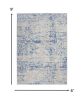 6' X 9' Blue And Gray Geometric Area Rug