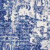 5' X 7' Blue And Ivory Abstract Distressed Area Rug
