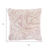 Pink Marbled Patterned Throw Pillow
