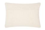 Off White Knotted Detail Lumbar Pillow