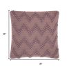 Boho Pale Purple Textural Chevron Throw Pillow