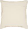 20" Indigo And Ivory Geometric Cotton Throw Pillow