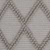 Light Gray Textured Lattice Throw Pillow