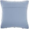 18" Blue Diamond Cotton Blend Throw Pillow with Texture