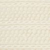 Ivory Textured Dots And Stripes Throw Pillow