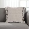 Tassel Detailed Gray Throw Pillow