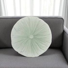 16" X 16" Mint Green Round Velvet