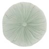 16" X 16" Mint Green Round Velvet