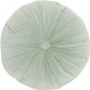 16" X 16" Mint Green Round Velvet