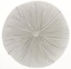 16" X 16" Light Gray Round Velvet