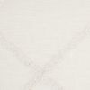 White Abstract  Shaggy Detail Lumbar Pillow