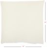 16" Ivory Cotton Throw Pillow