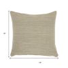 Taupe Distressed Stripes Throw Pillow