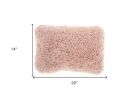 14" X 20" Mauve Knubby Plush Throw Pillow