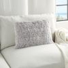 14" X 20" Light Gray Throw Pillow